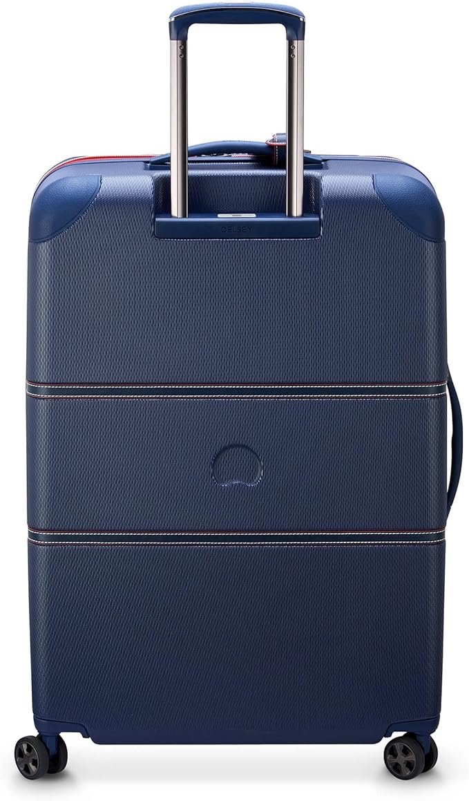 DELSEY PARIS Chatelet Air 2.0 Hardside Luggage with Spinner Wheels, Navy, Checked-Large 28 Inch