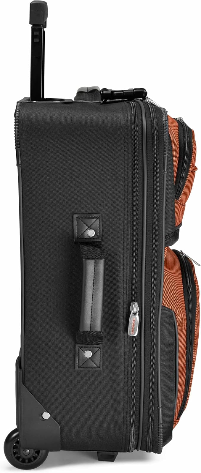 Travel Select Amsterdam Softside Expandable Luggage with Rolling Wheels, Orange, 2-Piece Set (15/21)