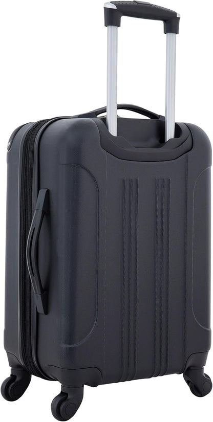 Travelers Club Chicago Hardside Expandable Spinner Luggage, Black, 20" Carry-On