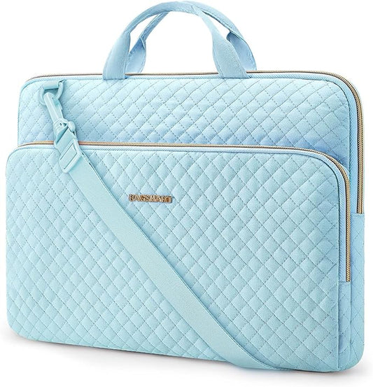 BAGSMART Laptop Case 15.6 Inch, Lightweight Laptop Bag Compatible with MacBook Pro 16 Inch,15.6 Inch HP,Dell,Acer Aspire,Asus Notebook, Protective Case with Shoulder Strap,Pocket,Handle, Blue