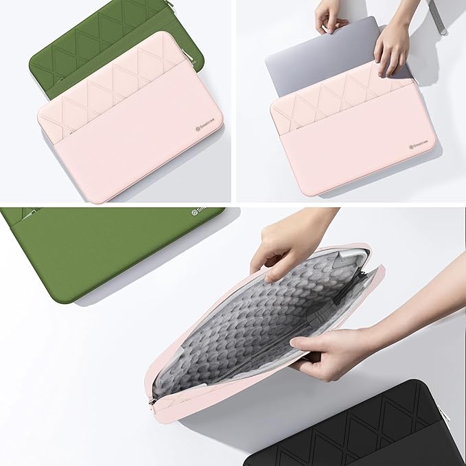 Smatree Laptop Sleeve for 13 inch Lenovo ThinkPad X1 Nano, for 13 inch ThinkPad X1 Nano Gen 3, Protective Laptop Case with Accessory Pocket, YKK Zipper, Patented Shockproof Design, Pink (E431P)