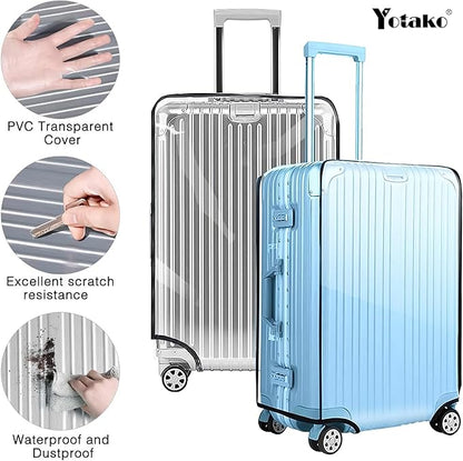Yotako Clear PVC Suitcase Cover Protectors 32 Inch Luggage Cover for Wheeled Suitcase (32'') Gift