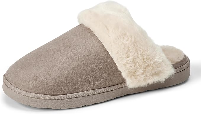 Amazon Essentials womens Faux Fur Cozy Slippers