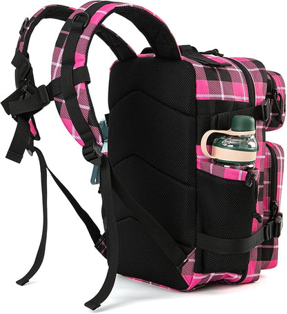 QT&QY 25L/45L Military Tactical Backpack For Men Molle Daypack 3 Day Bug Out Bag Hiking Rucksack With Bottle Holder