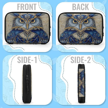 Cable Organizer Ethnic Owl Bird Electronics Travel Organizer Case Tech Accessories Pouch Waterproof Cord Storage Bag for Power Bank Charger Phone Earphone