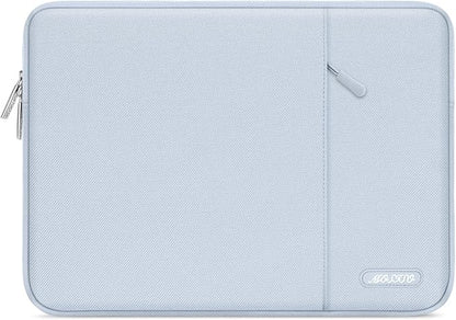 MOSISO Laptop Case 14 inch, 14 inch Laptop Sleeve Compatible with HP Lenovo Dell ASUS Acer, HP Stream, Dell Latitude, Lenovo IdeaPad, Polyester Vertical Computer Sleeve Bag with Pocket, Baby Blue