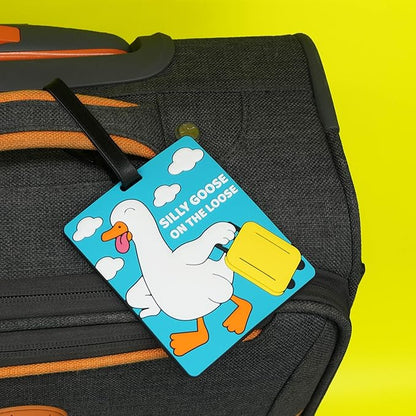 Funny Luggage Tag – Hilarious Travel ID Tag with Sarcastic Saying – Durable & Easy to Spot Suitcase Tag for Men, Women, Frequent Flyers, or Gag Gift for Travelers - Silly Goose