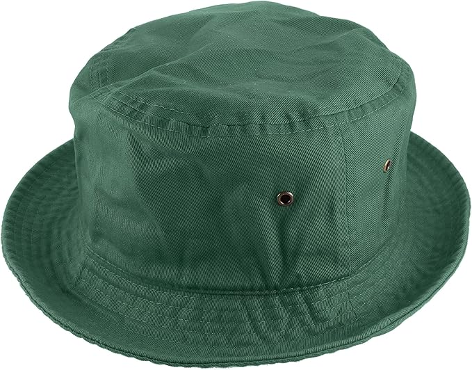 Gelante Solid Color 100% Cotton Bucket Hat for Women and Men Packable Travel Summer Beach Hat