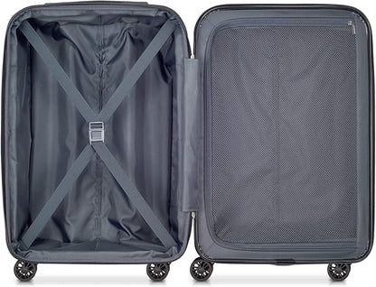 DELSEY PARIS Helium Aero Hardside Expandable Luggage with Spinner Wheels, Black, Carry-On 21 Inch
