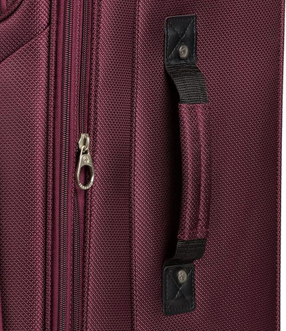 SwissGear Sion 3-Piece Set, Softside Expandable Luggage – 21 Inch Carry-On & 25 & 29 Inch Checked Suitcases with 360 Degree Wheels & Retractable Handles – Merlot