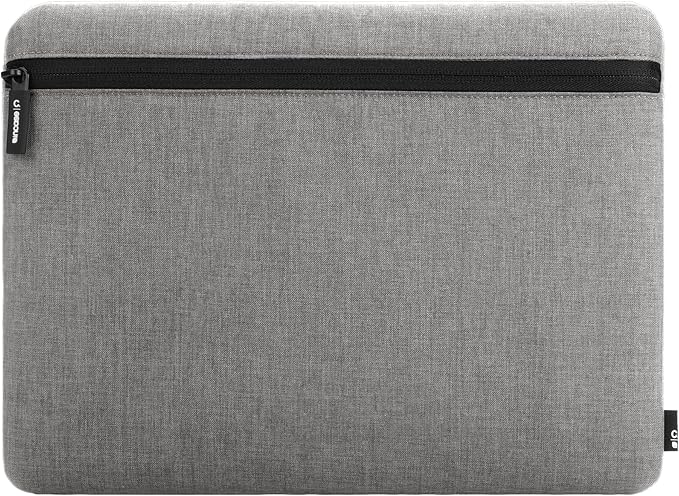 Incase 13-inch Laptop Carry Zip Sleeve - Sea Blue, Polyester, Protecting Laptops During Travel or Transport, Cover for Laptops (Cement Gray)