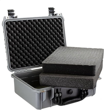 Eylar Standard 16" Gear, Equipment, Hard Camera Case Waterproof with Foam TSA Standards