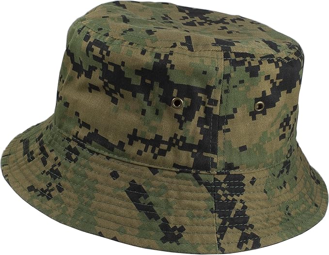 Gelante Solid Color 100% Cotton Bucket Hat for Women and Men Packable Travel Summer Beach Hat