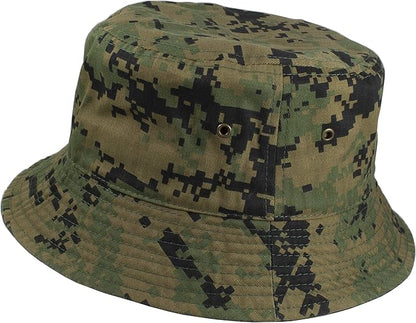 Gelante Solid Color 100% Cotton Bucket Hat for Women and Men Packable Travel Summer Beach Hat