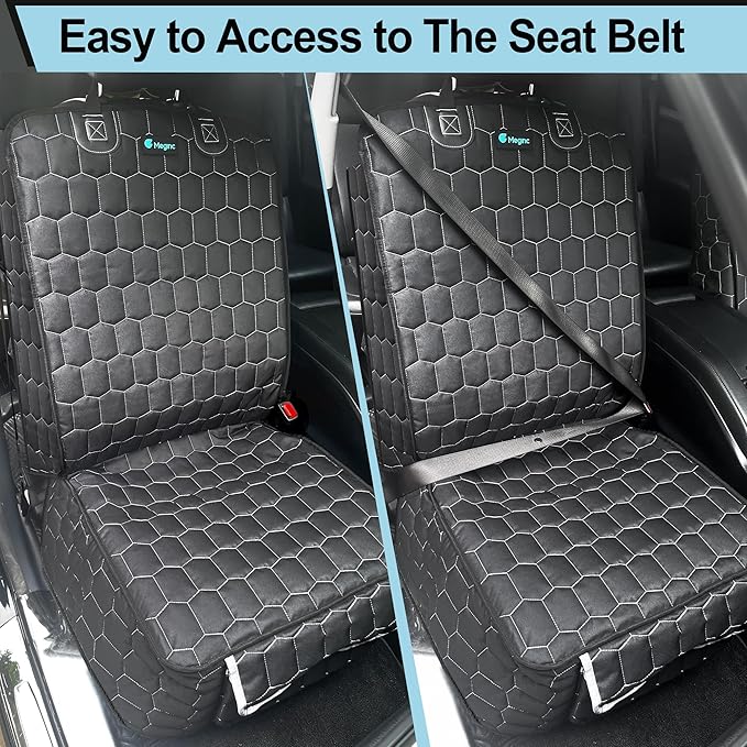 Front Seat Covers for Cars,Waterproof Car Seat Protector with Side Flaps 600D Fabric Front Seat Dog Cover for Trucks Vans SUVs Sedans, Non Slip Scratch Proof Seat Covers for Dogs in Car