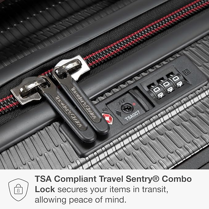 Traveler's Choice Maxporter II 30" Hardside Spinner Trunk Luggage, TSA Lock, Gray