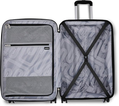 American Tourister Stratum 3.0 Large 28-Inch Spinner, Airline Approved, Durable Hardside Luggage, Expands 1.5", RightHeight™ Adjustable Handle, Black