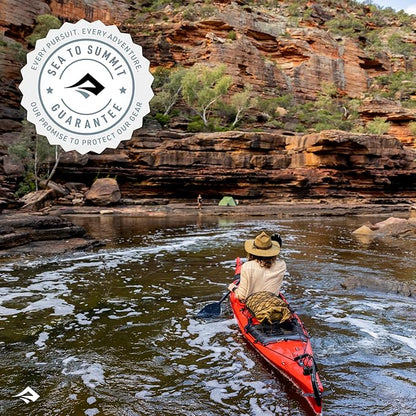 Sea to Summit eVac Compression Dry Bag, Waterproof Compression Sack, 13 Liter, Turkish Tile Blue