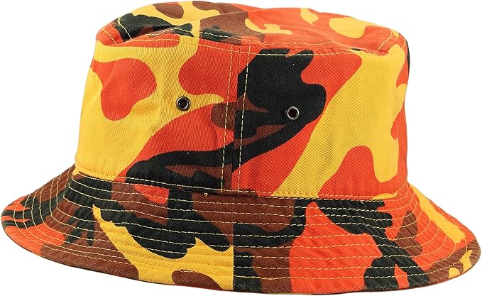 Gelante Solid Color 100% Cotton Bucket Hat for Women and Men Packable Travel Summer Beach Hat