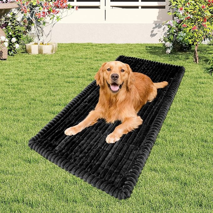 Dog Car Seat Covers for Back Seat, Dog Bed for Car, Car Seat Protector, Fit for Backseat Extenders, Non-Slip Soft Durable for Cars Trucks and SUVs(Black,50x24.6 inch)