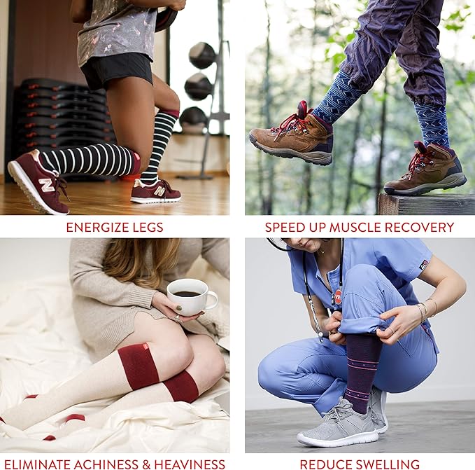 VIM & VIGR Cotton Graduated Compression Socks