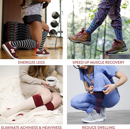 VIM & VIGR Cotton Graduated Compression Socks