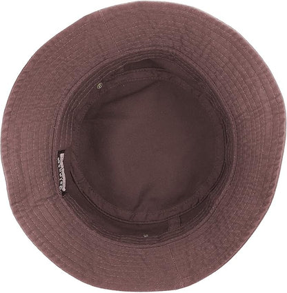 Gelante Solid Color 100% Cotton Bucket Hat for Women and Men Packable Travel Summer Beach Hat