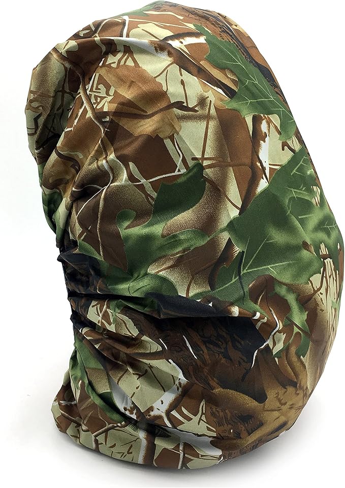 Silfrae Waterproof Rucksack Cover Backpack Rain Cover 30L-100L for Travel Climbing Hiking (Leaf Camo, 40L-50L)