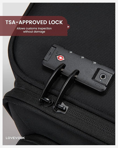 Carry On Luggage 22x14x9 Airline Approved, 22-Inch Suitcases with Spinner Wheels, Softside Carry-on Luggage with TSA Lock for Men Women Business Trip, Lightweight Large Capacity Luggage for Travel