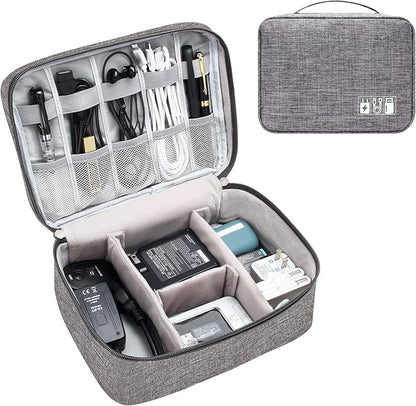 Electronics Organizer Travel Cable Organizer Bag Waterproof Portable Digital Storage Bag Electronic Accessories Case Cable Charger Organizer Case