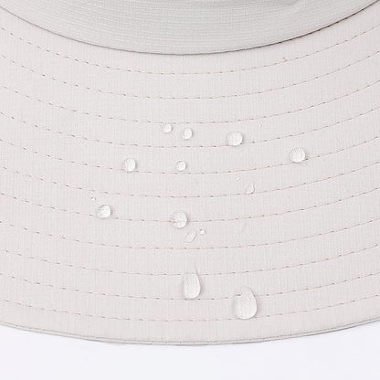 Womens Summer Sun Hat Beach Hat Wide Brim Outdoor UV Protection Hat Foldable Cool Mesh Ponytail Bucket Hat