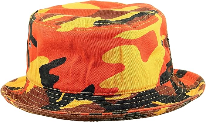 Gelante Solid Color 100% Cotton Bucket Hat for Women and Men Packable Travel Summer Beach Hat