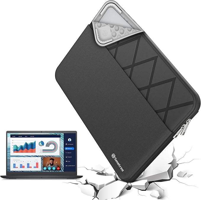 Smatree Laptop Sleeve for 13 inch DELL Latitude 7320,Case with Accessory Pocket,YKK Zipper,Patented Shockproof Design(E401)