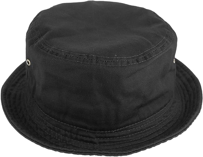 Gelante Solid Color 100% Cotton Bucket Hat for Women and Men Packable Travel Summer Beach Hat