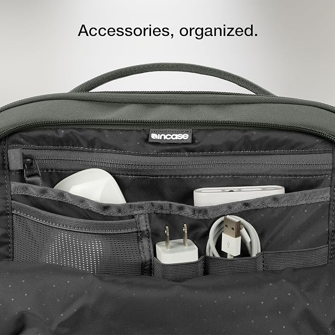 Incase A.R.C. Daypack 24L – Travel Backpack and Laptop Bag for School - Fits up to 16 inch Laptop - 4 Zippered Compartments, 2 Water Bottle Pockets - Commuter and College Backpack - Smoked Ivy