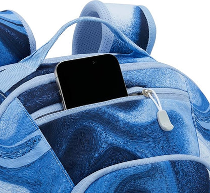 High Sierra Swoop SG Backpack, Travel or Work Laptop Bookbag with Drop Protection Pocket, and Tablet Sleeve, One Size, Blue Marble Swirl