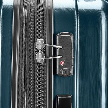 Samsonite Winfield 2 Hardside Expandable Luggage with Spinner Wheels, Teal, Checked-Large 28-Inch
