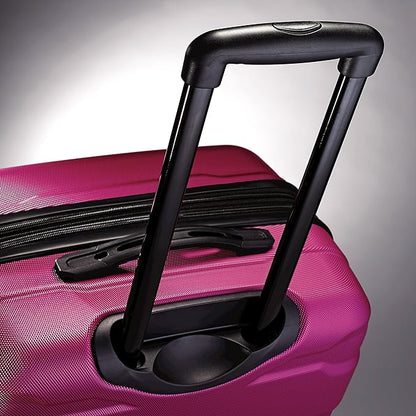Samsonite Omni PC Hardside Expandable Luggage with Spinner Wheels, Radiant Pink, 3-Piece Set (20/24/28)