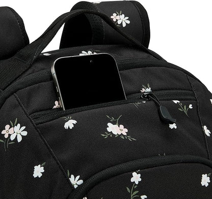 High Sierra Swoop SG Backpack, Travel or Work Laptop Bookbag with Drop Protection Pocket, and Tablet Sleeve, One Size, Floral/Black