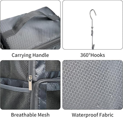 Suitcase Organizer Travel Bags Organizer for Luggage Compression Hanging Packing Cubes for Travel Carry on Closet (Bag Only)