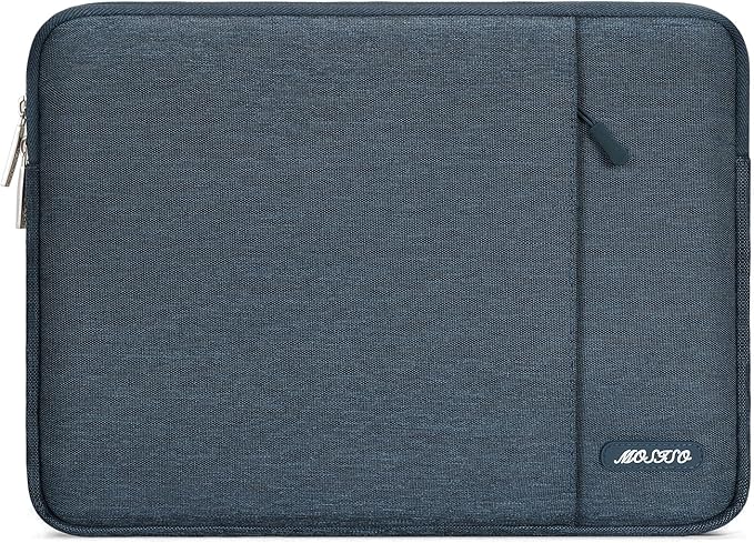 MOSISO Laptop Case 13 inch, 13 inch Laptop Sleeve Compatible with MacBook Air M4 M3 M2 M1 2025-2018 / Pro M2 M1 2025-2016, Polyester Vertical Computer Sleeve Bag with Pocket, Haze Blue