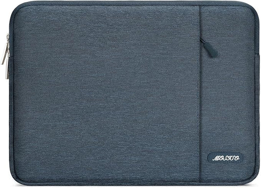 MOSISO Laptop Case 15 inch, 15 inch Laptop Sleeve Compatible with MacBook Air 15 M4 A3241 M3 A3114 M2 A2941 2025 2024 2023,Dell XPS 15,Polyester Vertical Computer Sleeve Bag with Pocket, Haze Blue