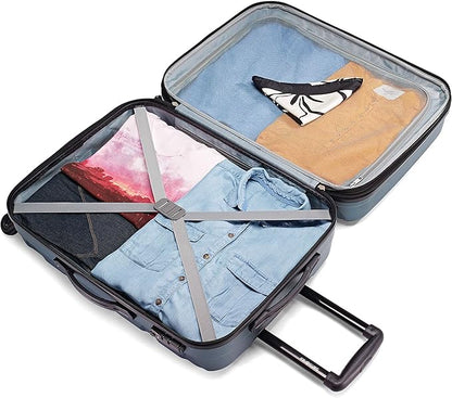 Samsonite Omni PC Hardside Expandable Luggage with Spinner Wheels, Teal, Carry-On 20-Inch