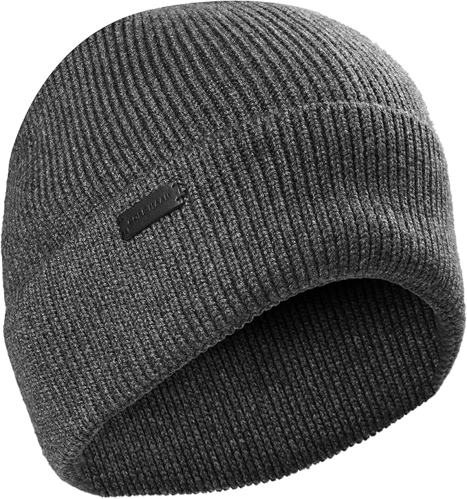 Cole Haan Men's Heritage Rib Cuff Wool Beanie Hat, One Size