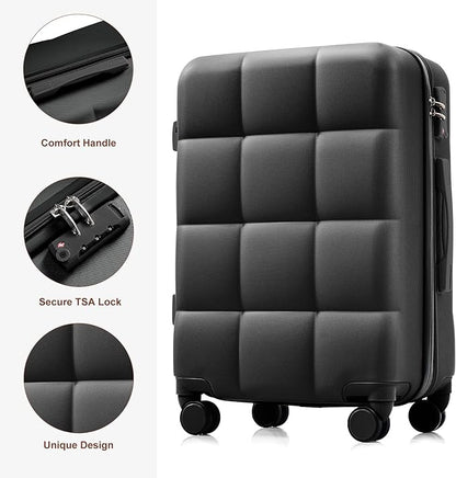 Hardshell Luggage Sets Suitcase with TSA Lock Luggage with Travel Bag