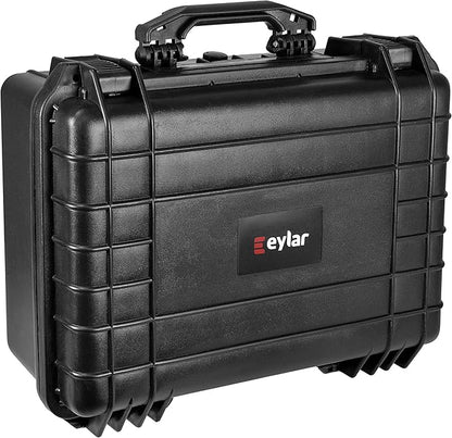 Eylar 18.5 inch Protective Gear, Camera, Tools, Equipment Hard Case Waterproof w/Foam Black