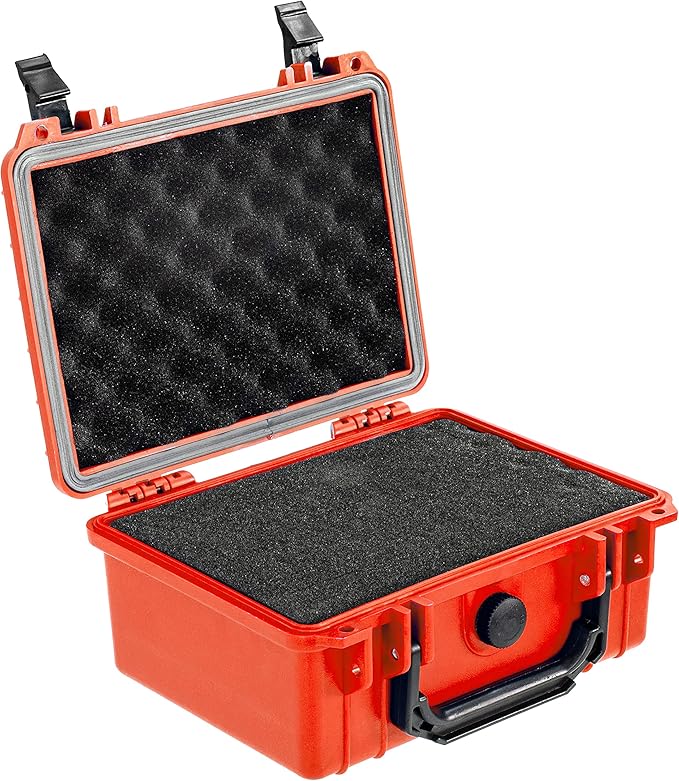 Eylar Protective Camera Hard Case Water & Shock Proof w/Foam, TSA Standards 9.12 inch 7.56 inch 4.37 inch (Red)