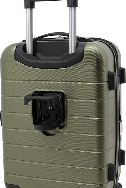 Wrangler 20" Smart Spinner Carry-On Luggage With Usb Charging Port, 20 Inch Carry-On, Olive Green