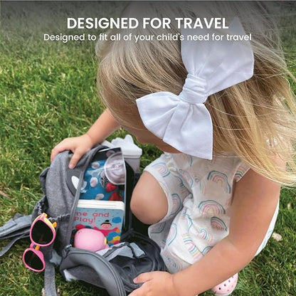 Lulyboo Panda Toddler Backpack Leash with Detachable Child Harness & Wrist Tether, Baby Walking Safety Harness, Kids Backpack with 5 Storage Pockets & Insulated Lunch Bag, Perfect for 1-7 Years