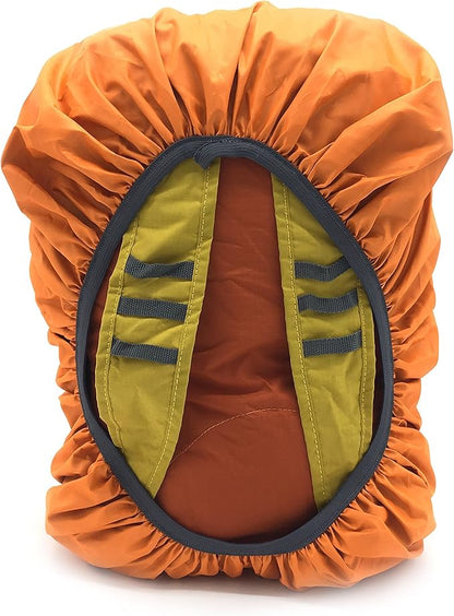 Silfrae Waterproof Rucksack Cover Backpack Rain Cover 30L-100L for Travel Climbing Hiking (Orange, 40L-50L)